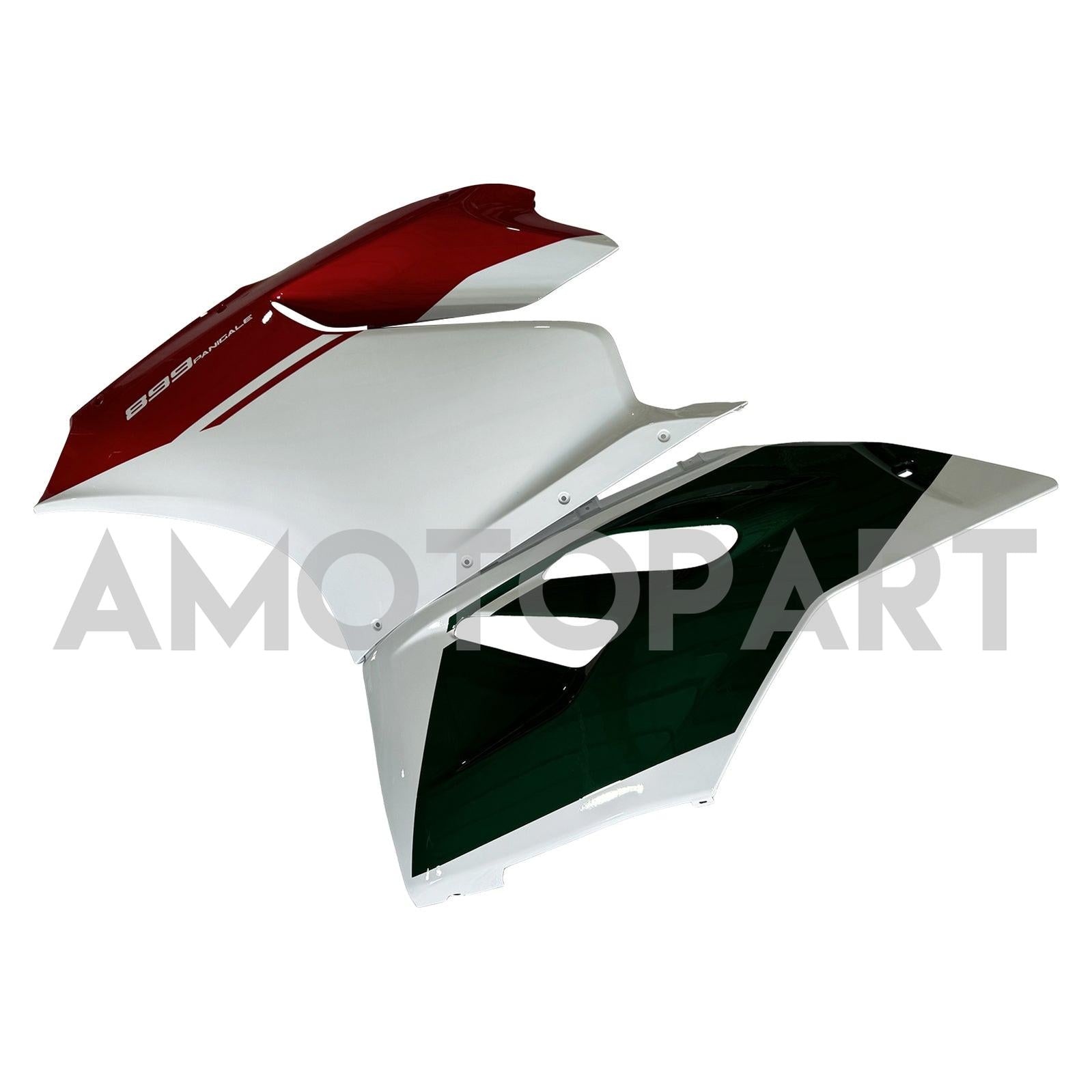 Amotopart 2012-2015 Ducati 899 Green Red White Fairing Kit