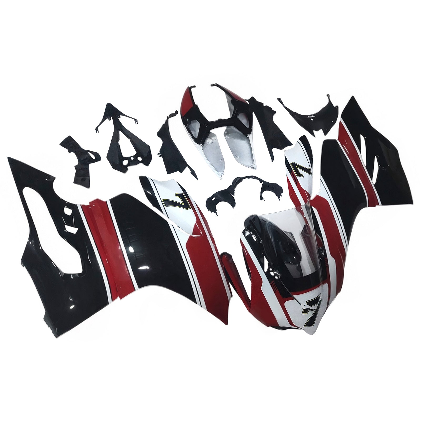Amotopart 2012-2015 Ducati 899 błyszczący czerwony czarny biały zestaw owiewki