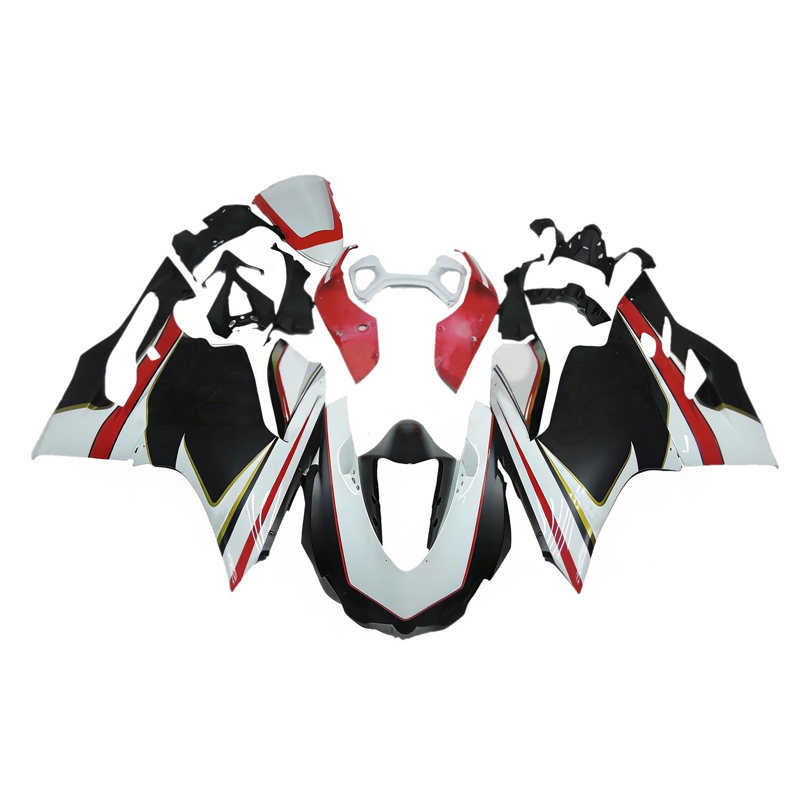 Amotopart 2012-2015 Ducati 899 White Black Red Fairing Kit
