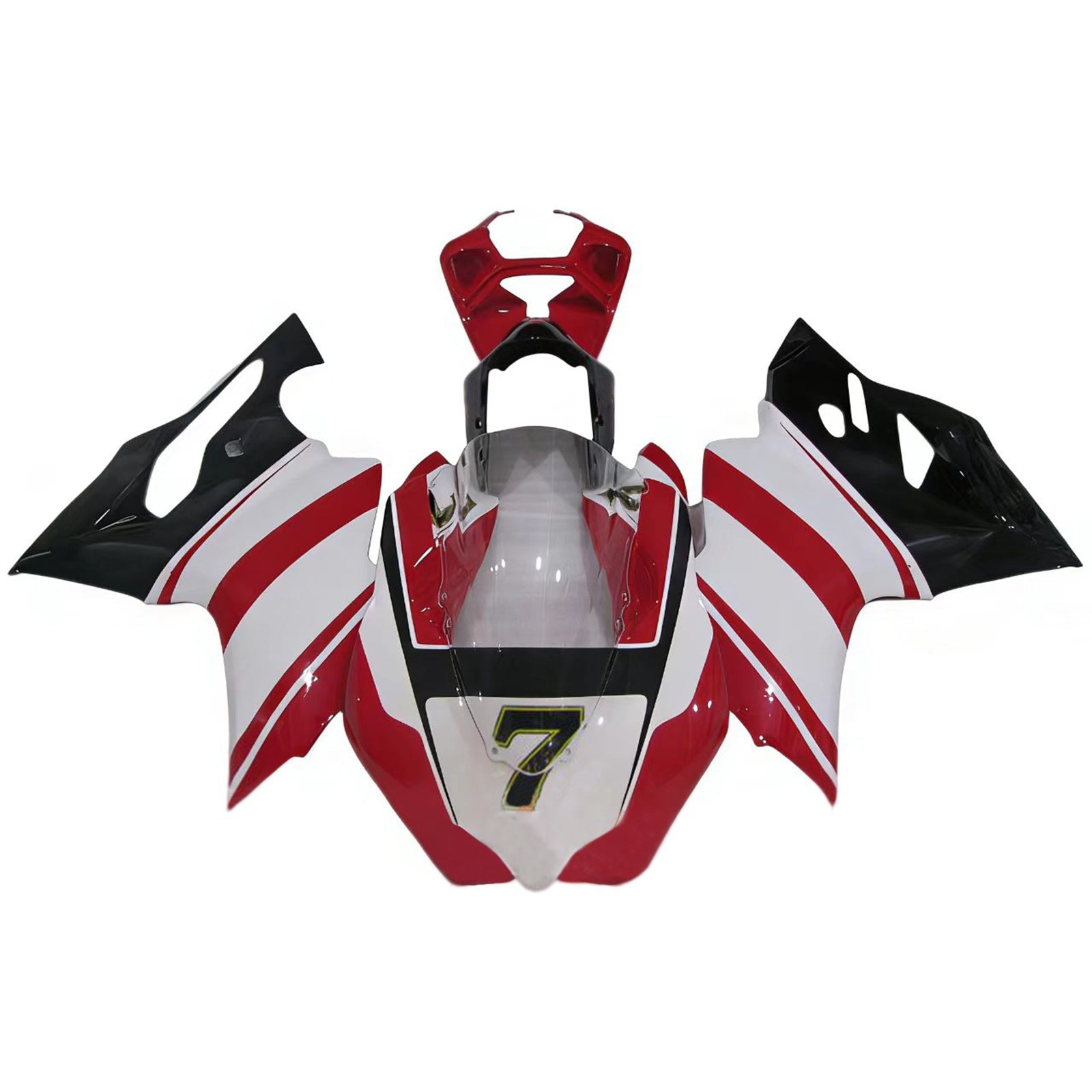 Amotopart 2012-2015 Ducati 899 Pink Black White Fairing Kit