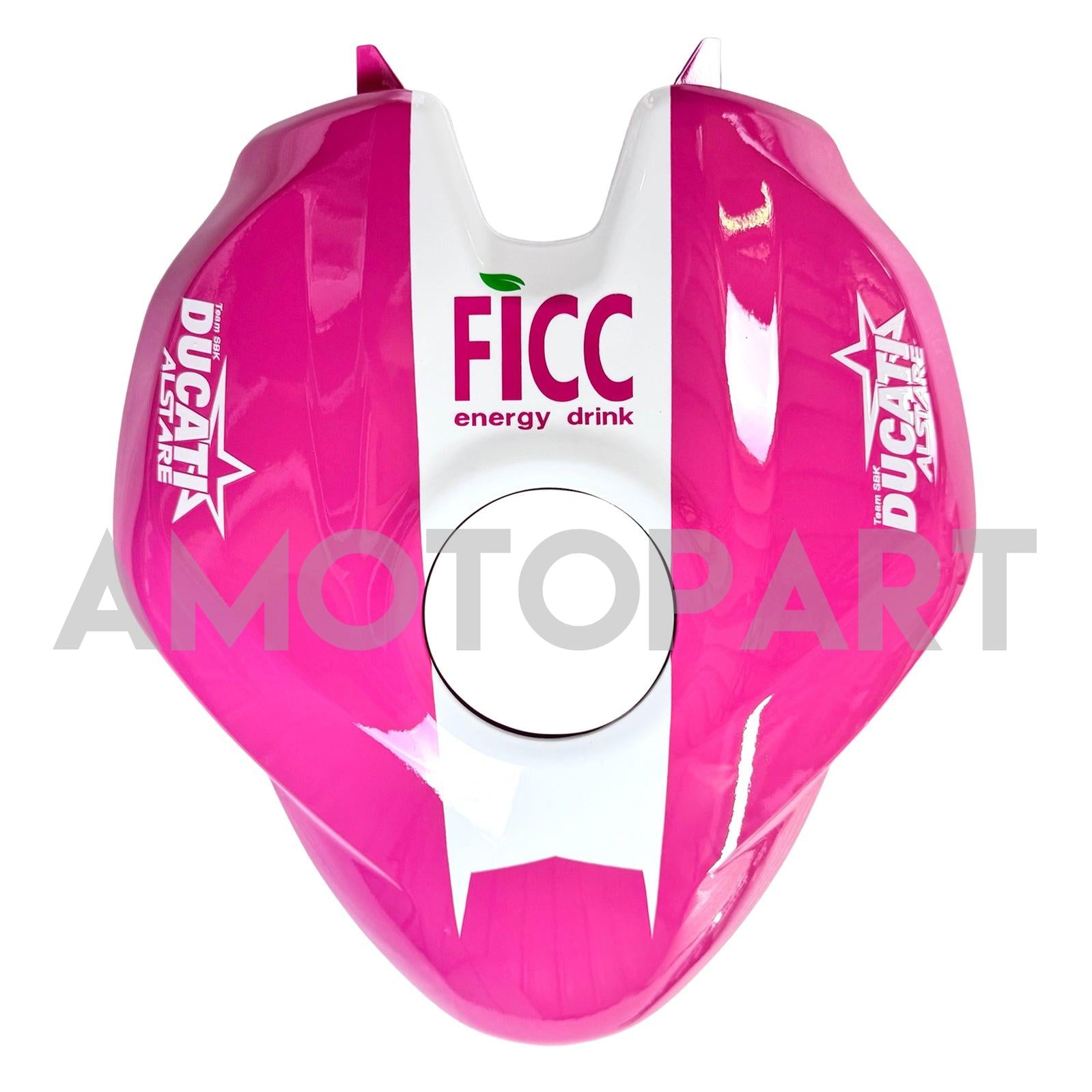 Amotopart 2012-2015 Ducati 899 Pink White Fairing Kit
