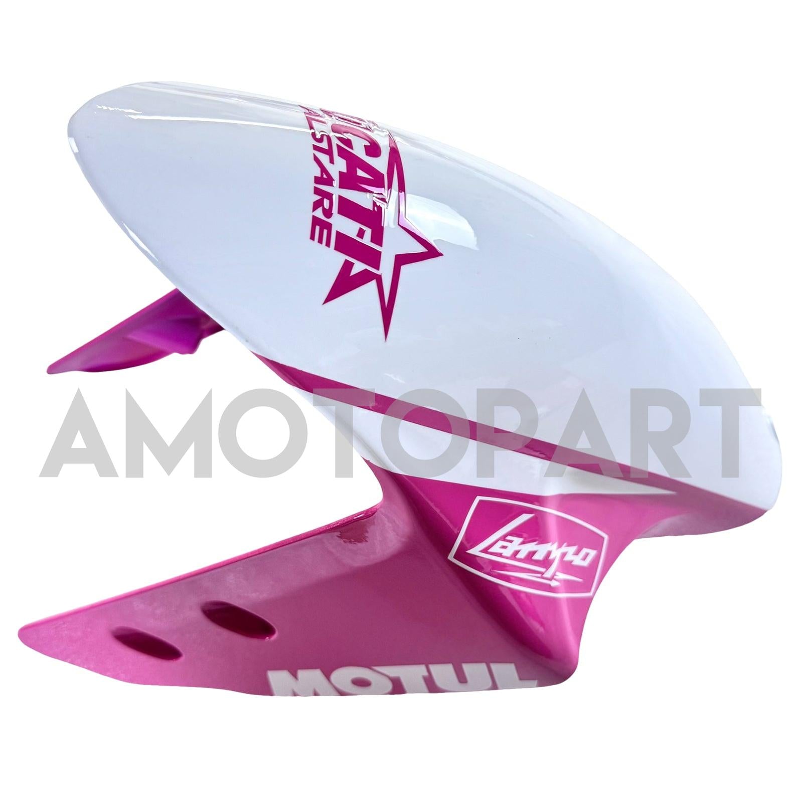 Amotopart 2012-2015 Ducati 899 Pink White Fairing Kit