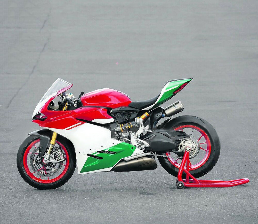 Amotopart 2015-2020 Ducati 959 Red 
 Green White Fairing Kit
