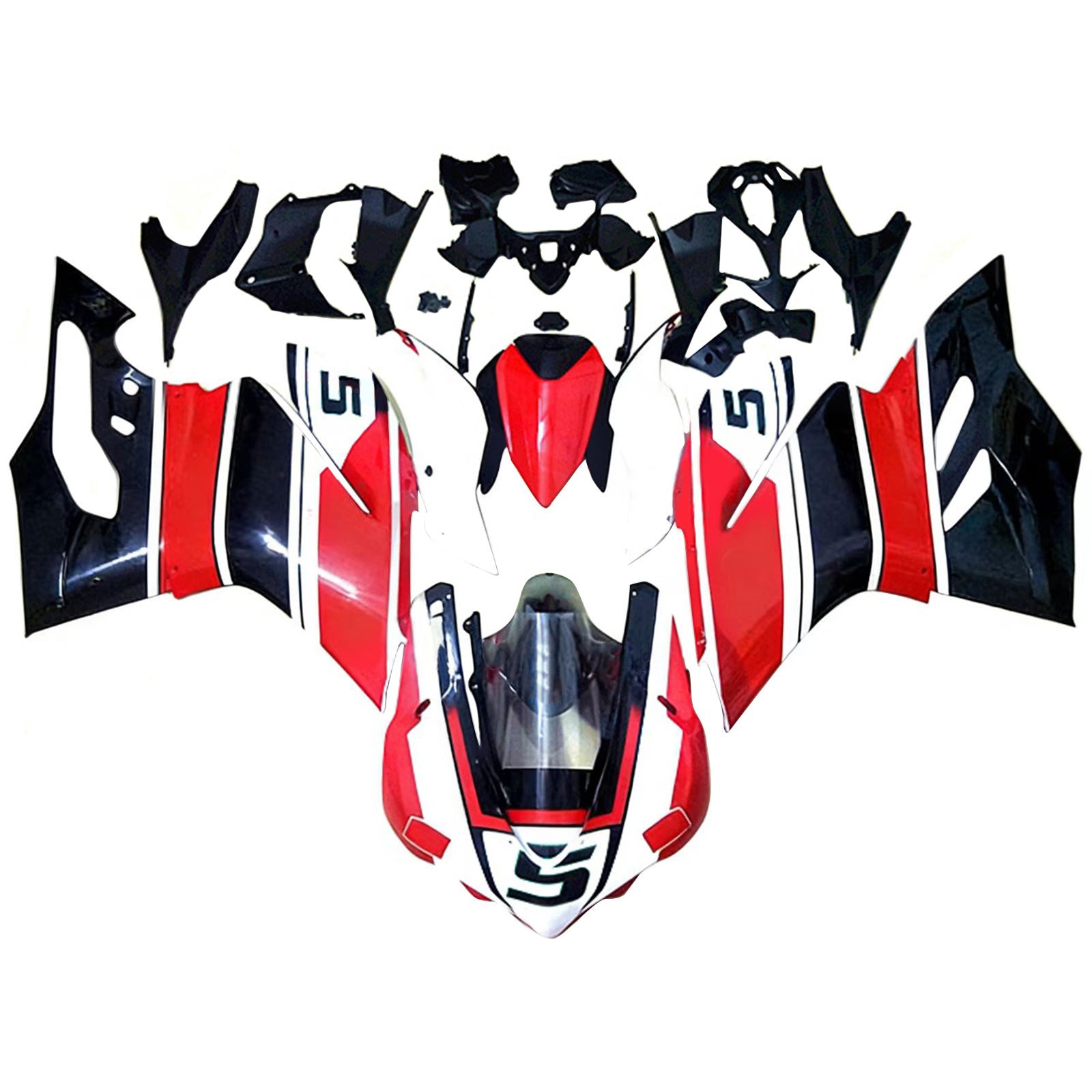 AMOTOPART 2015-2020 Ducati 959 Red White Black Style 4 Fairing Kit
