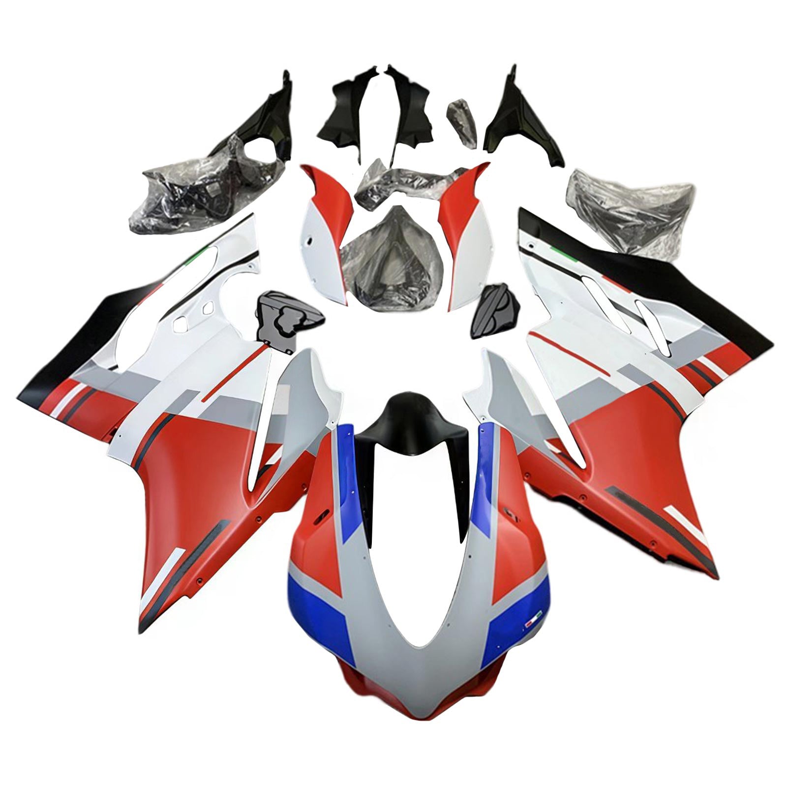 Amotopart 2015-2020 Ducati 959オレンジグレーホワイトフェアリングキット