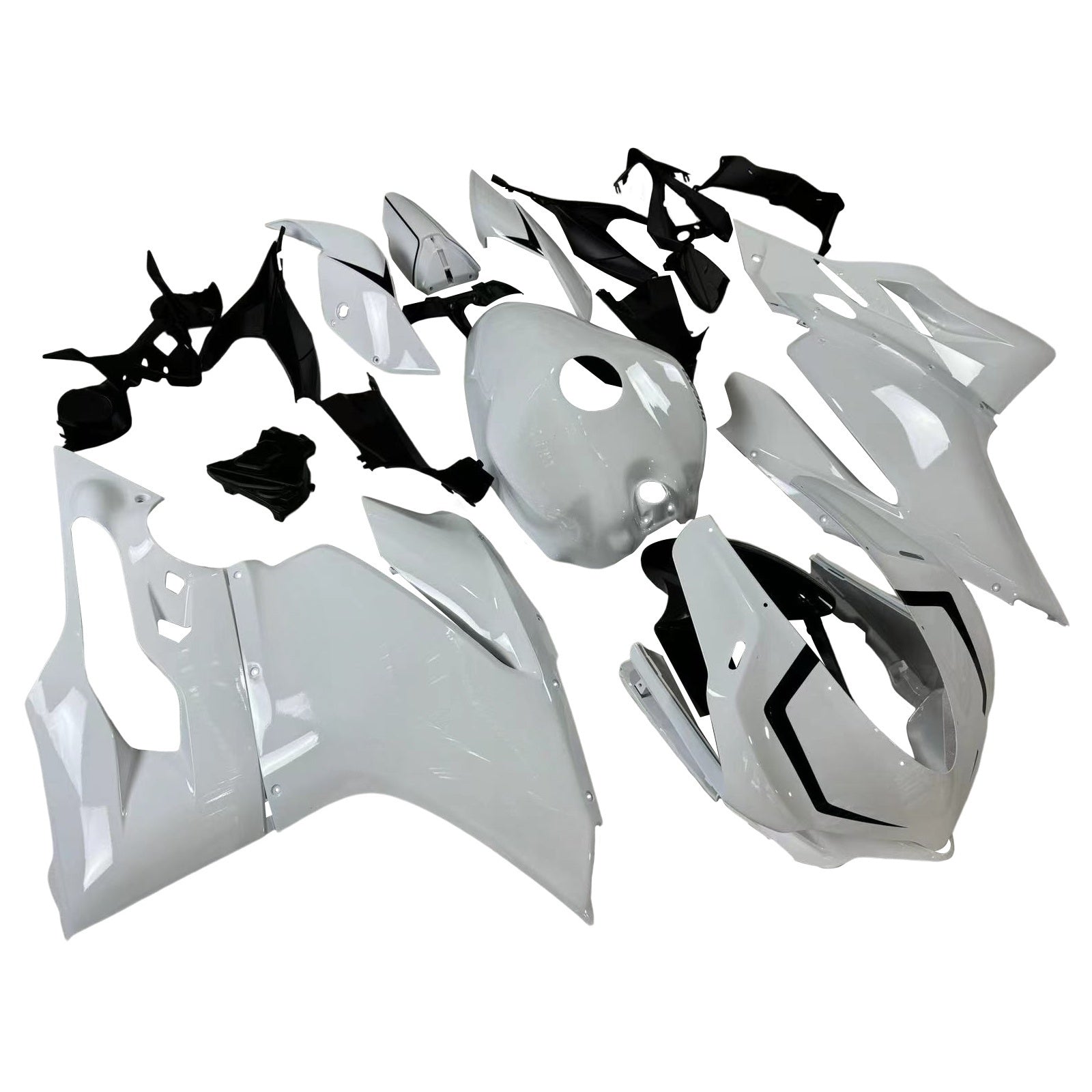 Amotopart 2015-2020 Ducati 959 White Fairing Zestaw