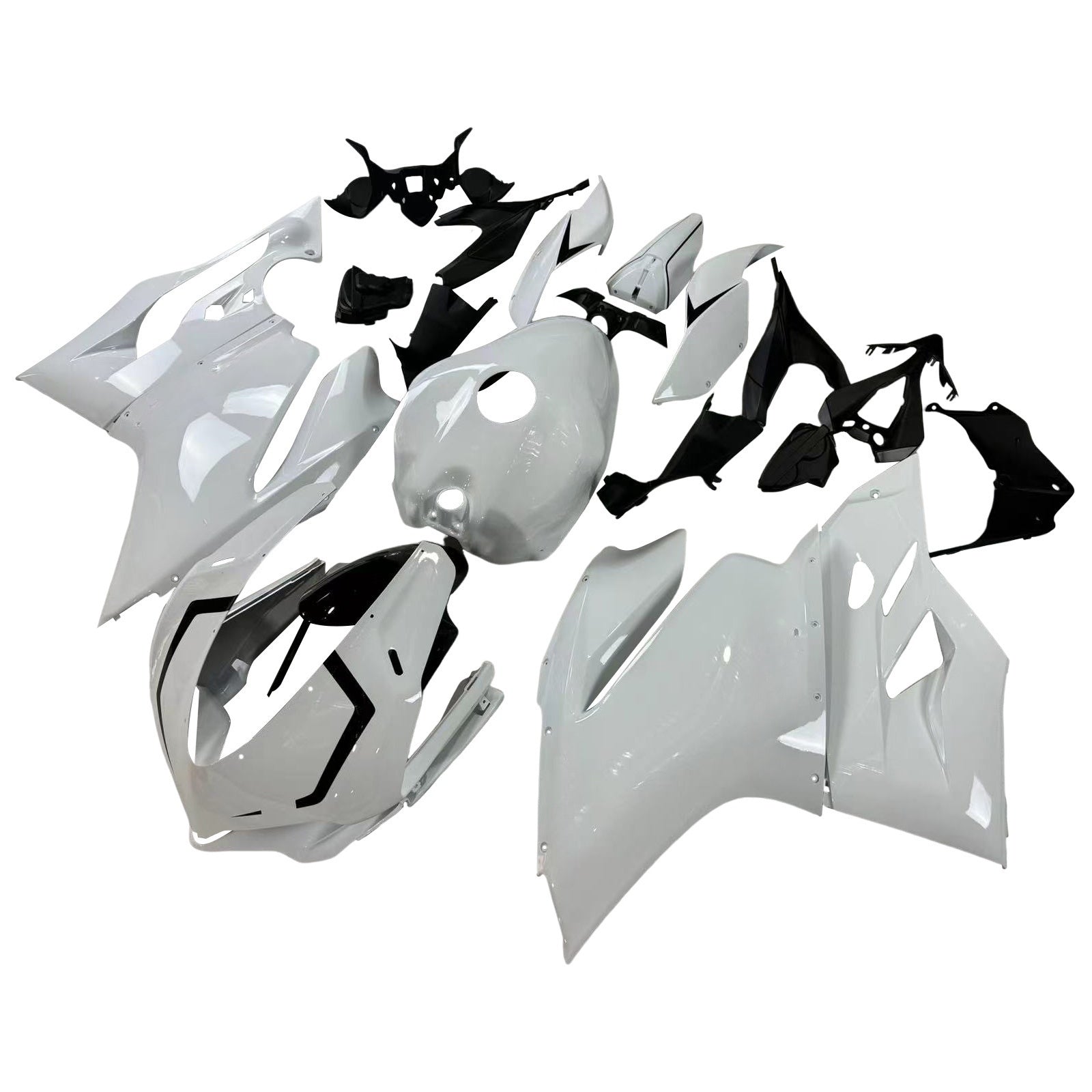Amotopart 2015-2020 Ducati 959 White Fairing Zestaw