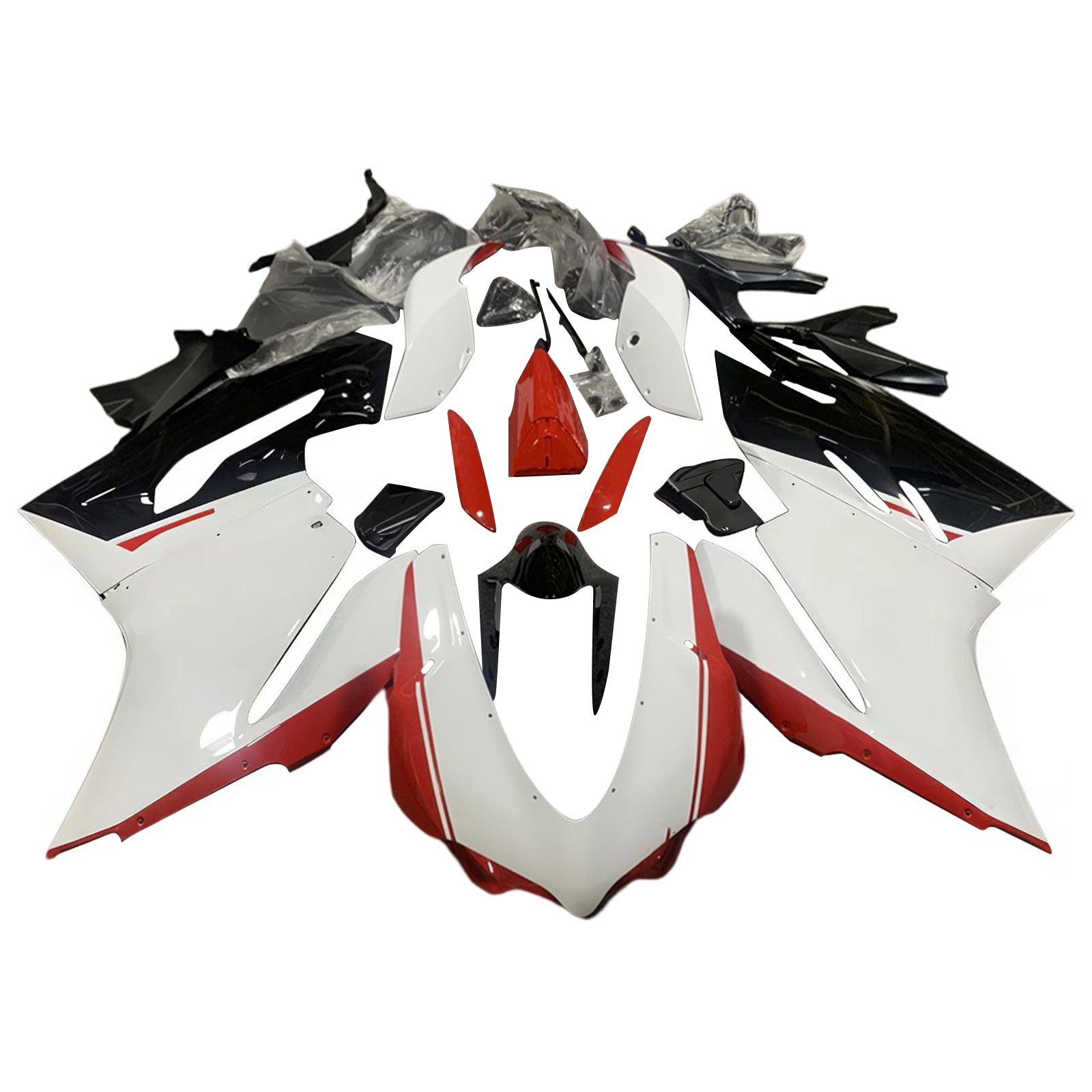 Amotopart 2015-2020 Ducati 959 Red White Fairing Kit