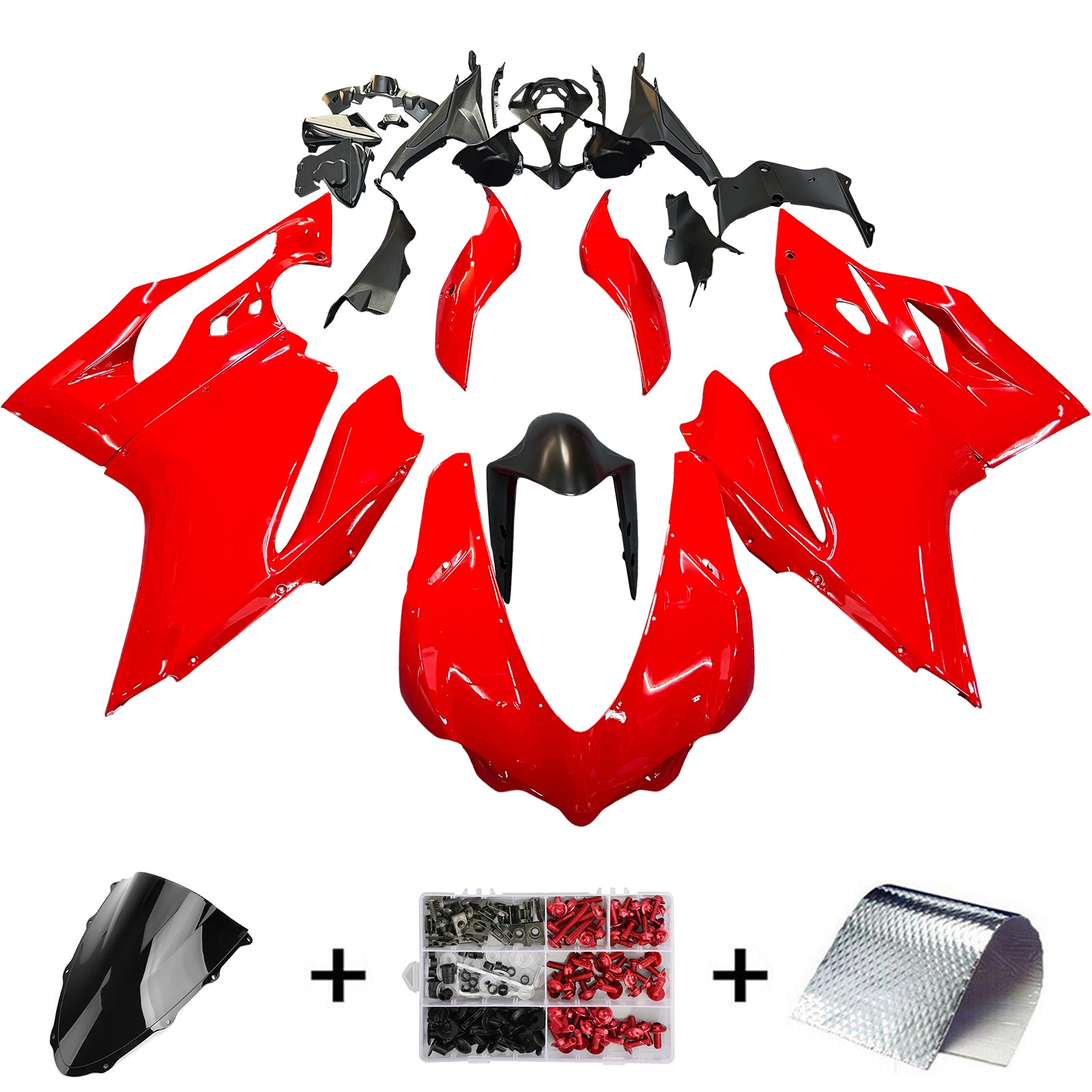 Amotopart 2015-2020 Ducati 959 Glossy Red Fairing Kit