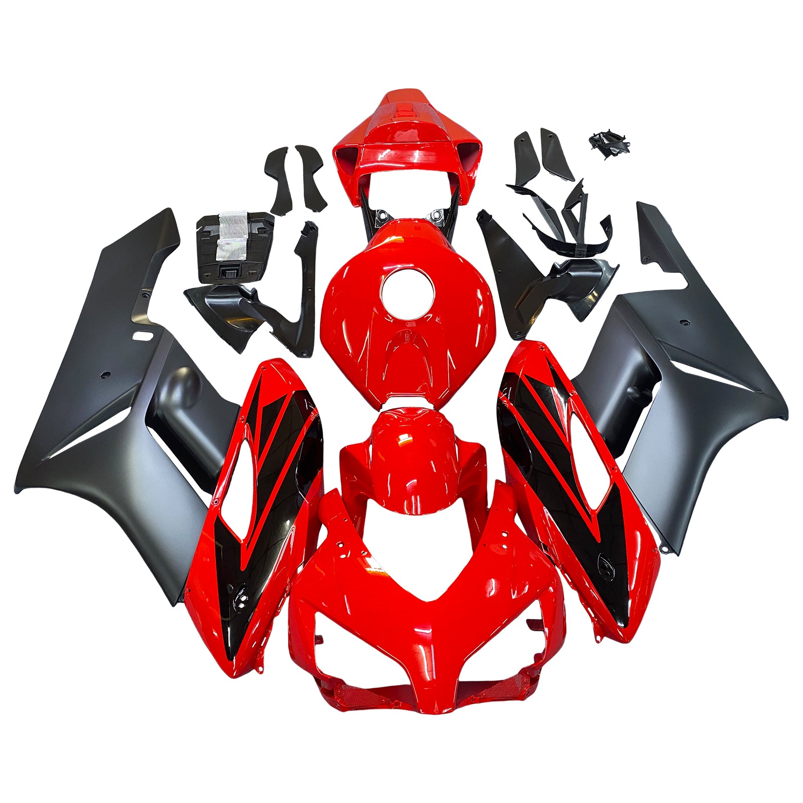Fairings Amotopart Honda CBR1000RR 2004-2005 Kit de carénage de carénage de carénage rouge noir
