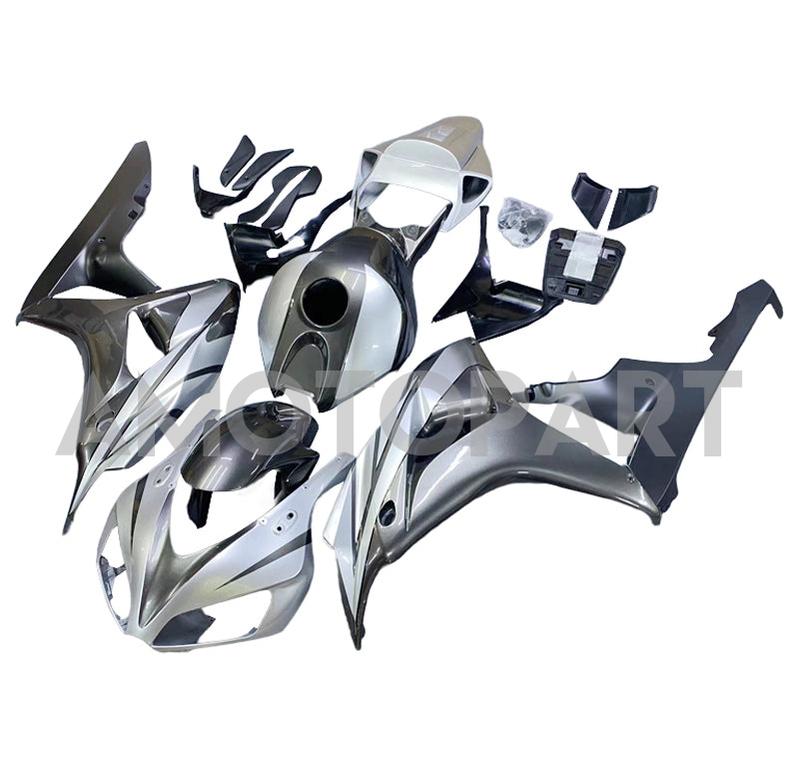 Amotopart 2006-2007 CBR1000RR ホンダ フェアリング ブラック&グレー キット