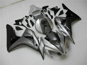 Amotopart 2006-2007 CBR1000RR Honda Kit de carenado negro y gris