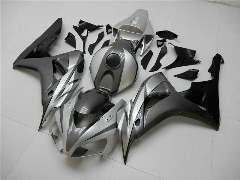 Amotopart 2006-2007 CBR1000RR Honda Kit de carenado negro y gris