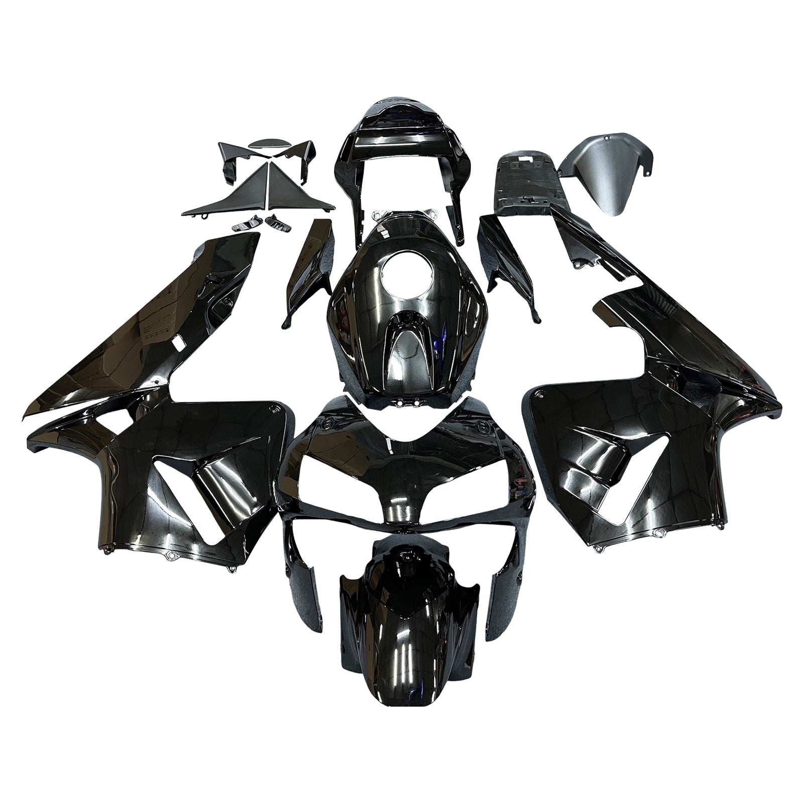 Kit de carénage noir Amotopart 2003 2004 CBR600RR Honda