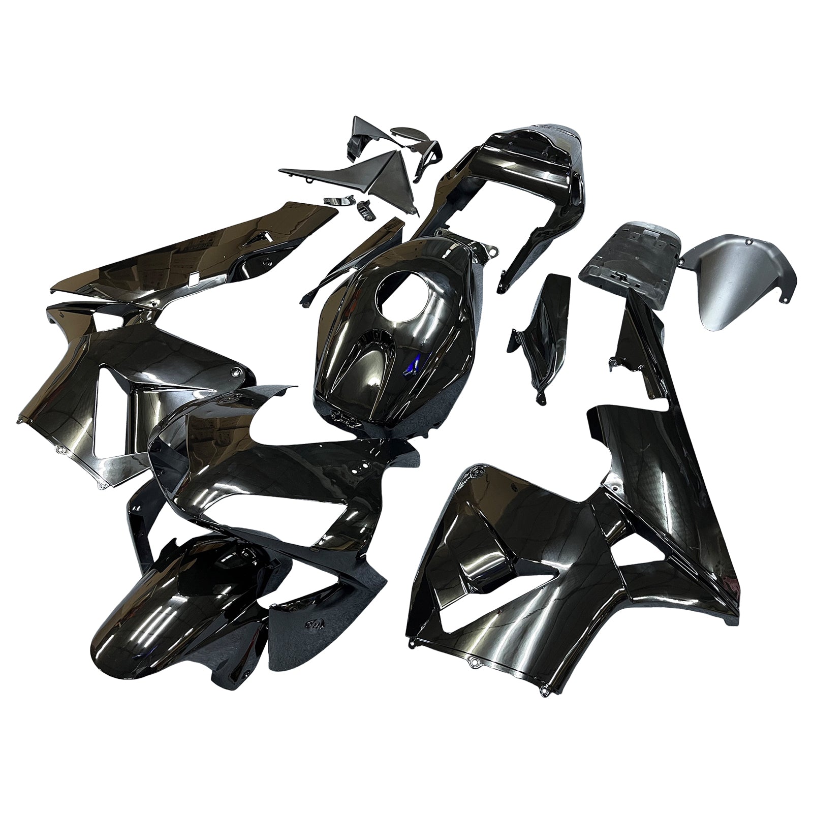 Amotopart 2003 2004 CBR600RR Honda Verkleidungsset in Schwarz