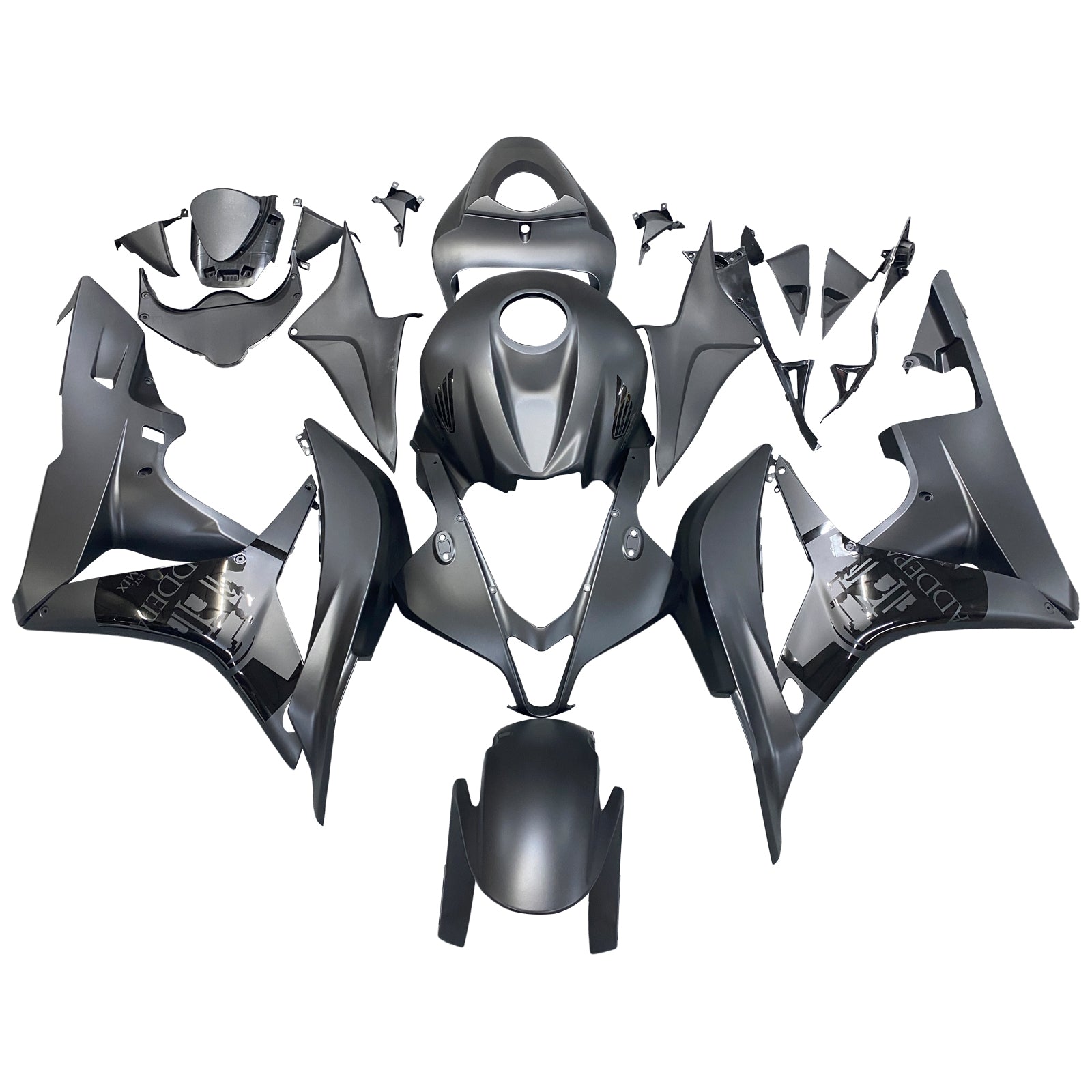 Amotopart Honda CBR600RR 2007-2008 Fairing Matt Black Kit