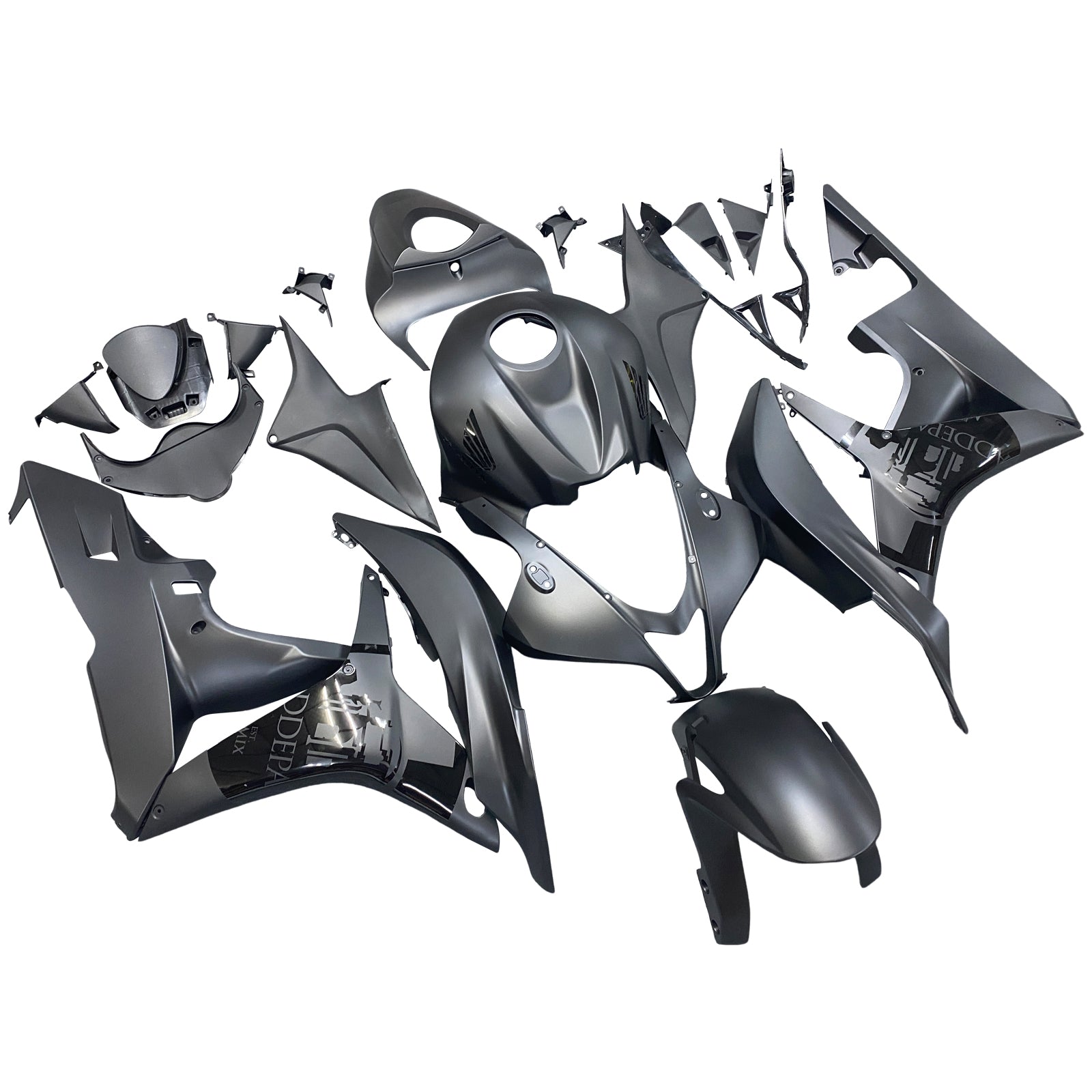 Amotopart Honda CBR600RR 2007-2008 Fairing Matt Black Kit