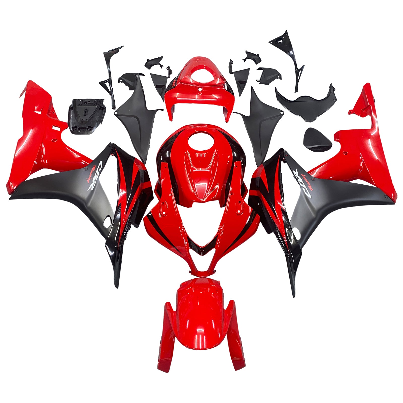 Amotopart 2007–2008 CBR600RR Honda Verkleidung, rotes Kit