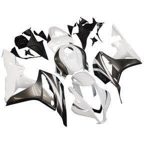 Amotopart 2007 2008 CBR600RR Honda Fairing White Black Kit