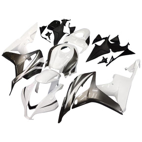 Amotopart 2007 2008 CBR600RR Honda Fairing White Black Kit