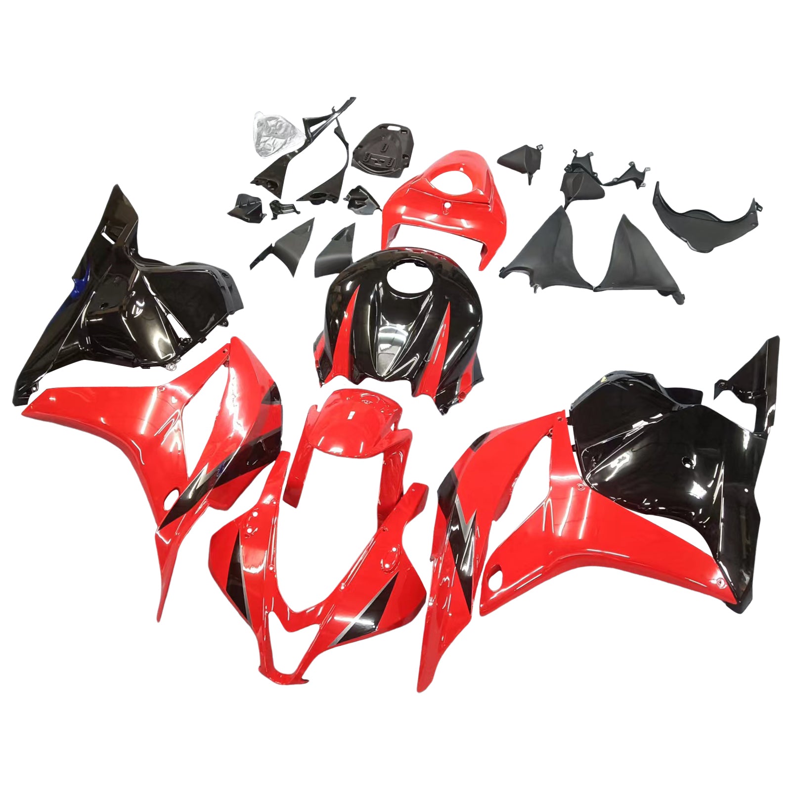 Amotopart 2009-2012 CBR600RR Honda Fairing Red&Black Kit