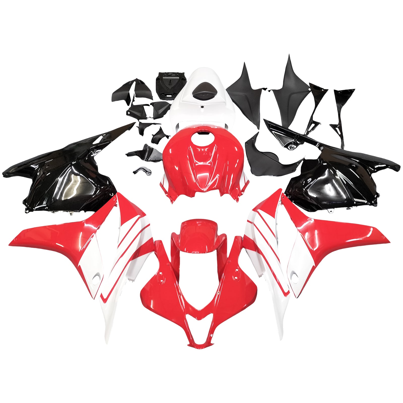 Amotopart 2009-2012 CBR600RR Honda carenatura rosso bianco