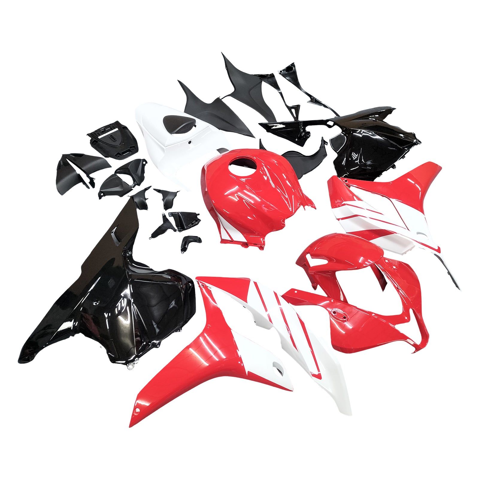 Amotopart 2009-2012 CBR600RR Honda carenatura rosso bianco