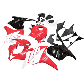 Amotopart 2009-2012 CBR600RR Honda Fairing Red White Kit