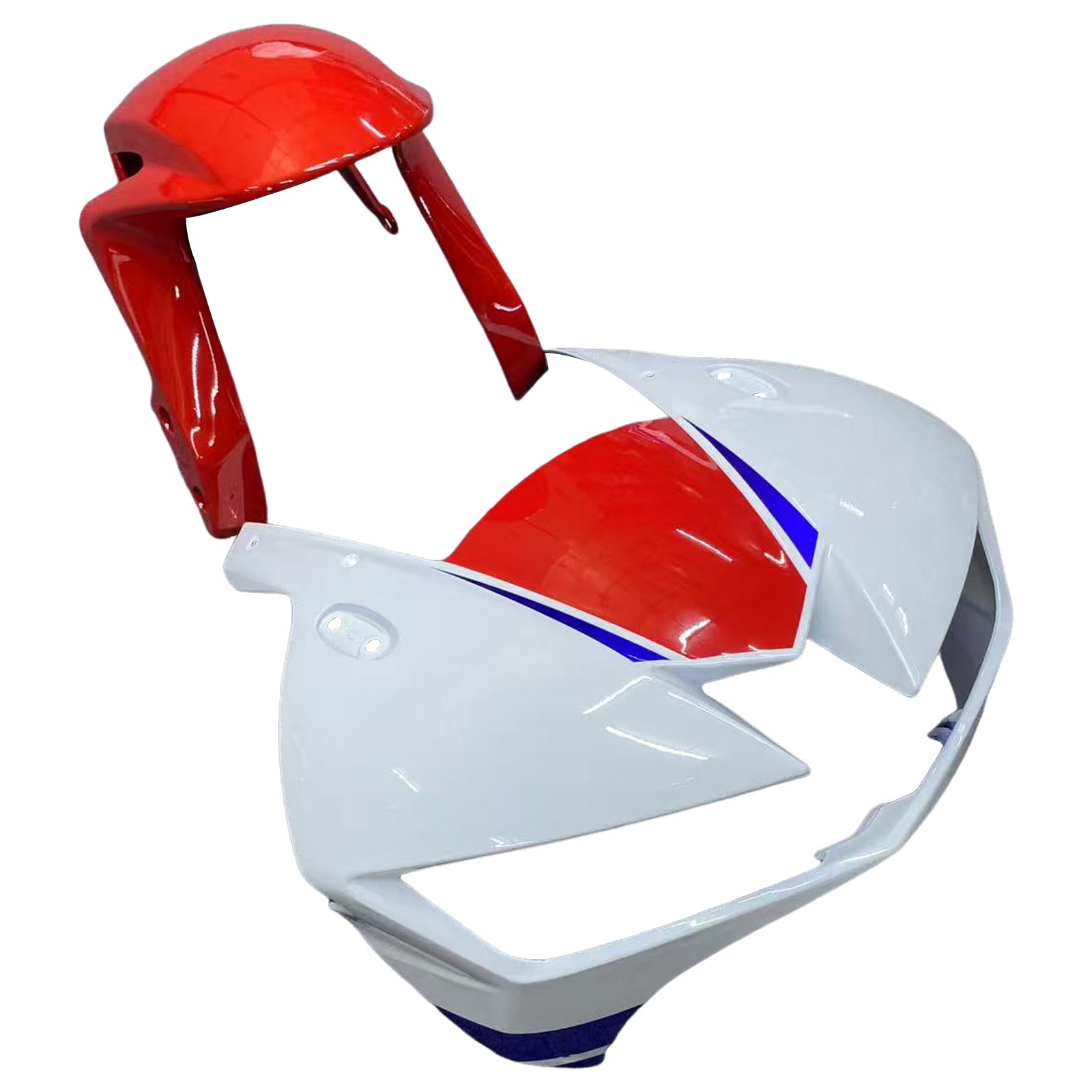 Amotopart 2013-2020 CBR600RR Honda Fairing White Blue Kit