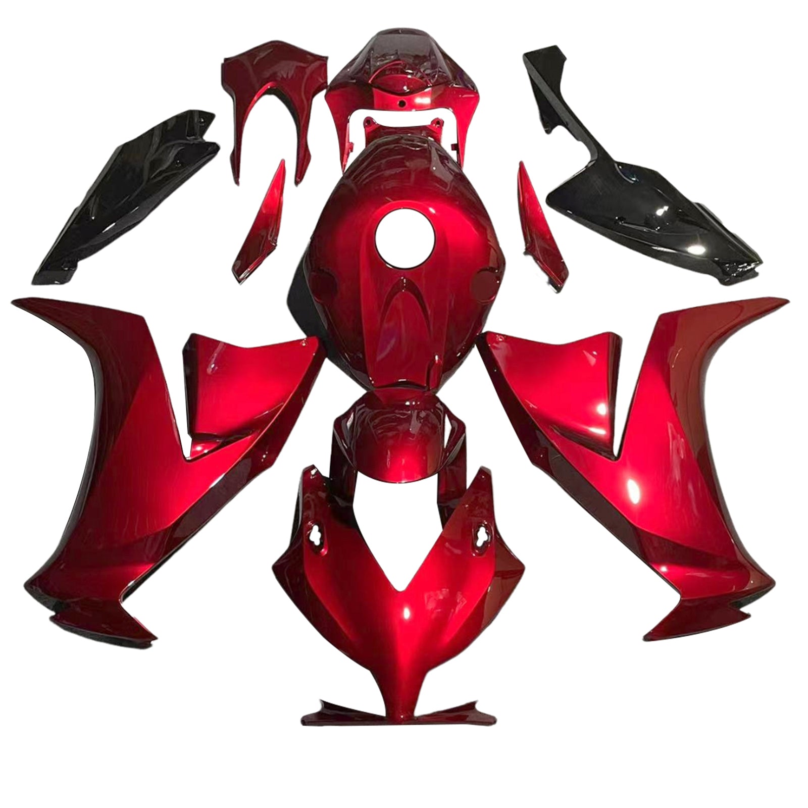 Amotopart 2012-2016 CBR1000RR Honda Kit de carénage rouge