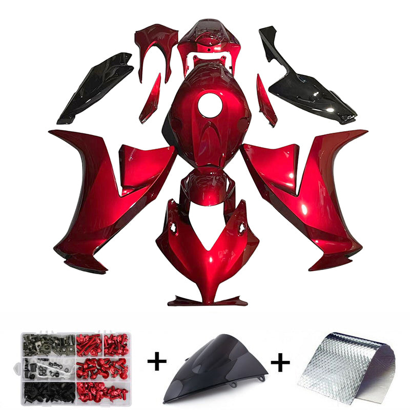 Amotopart 2012-2016 CBR1000RR Honda Kit de carenado rojo