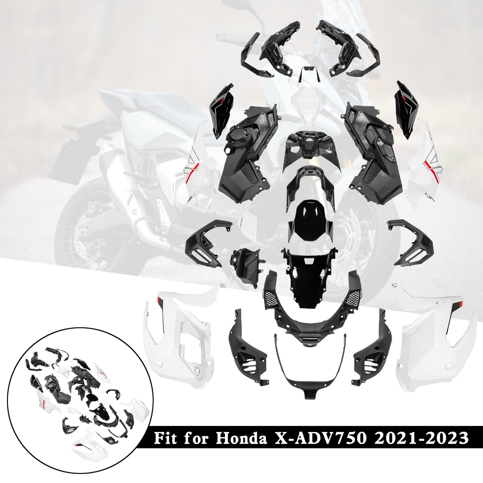 2021-2023 Honda X-ADV 750 XADV750 Verkleidungssatz