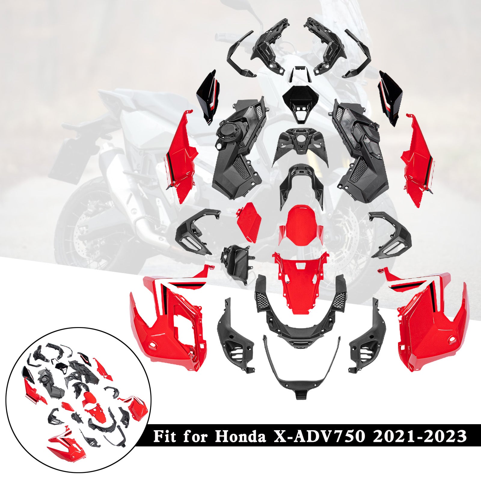 2021-2023 Honda X-ADV 750 XADV750 Verkleidungssatz