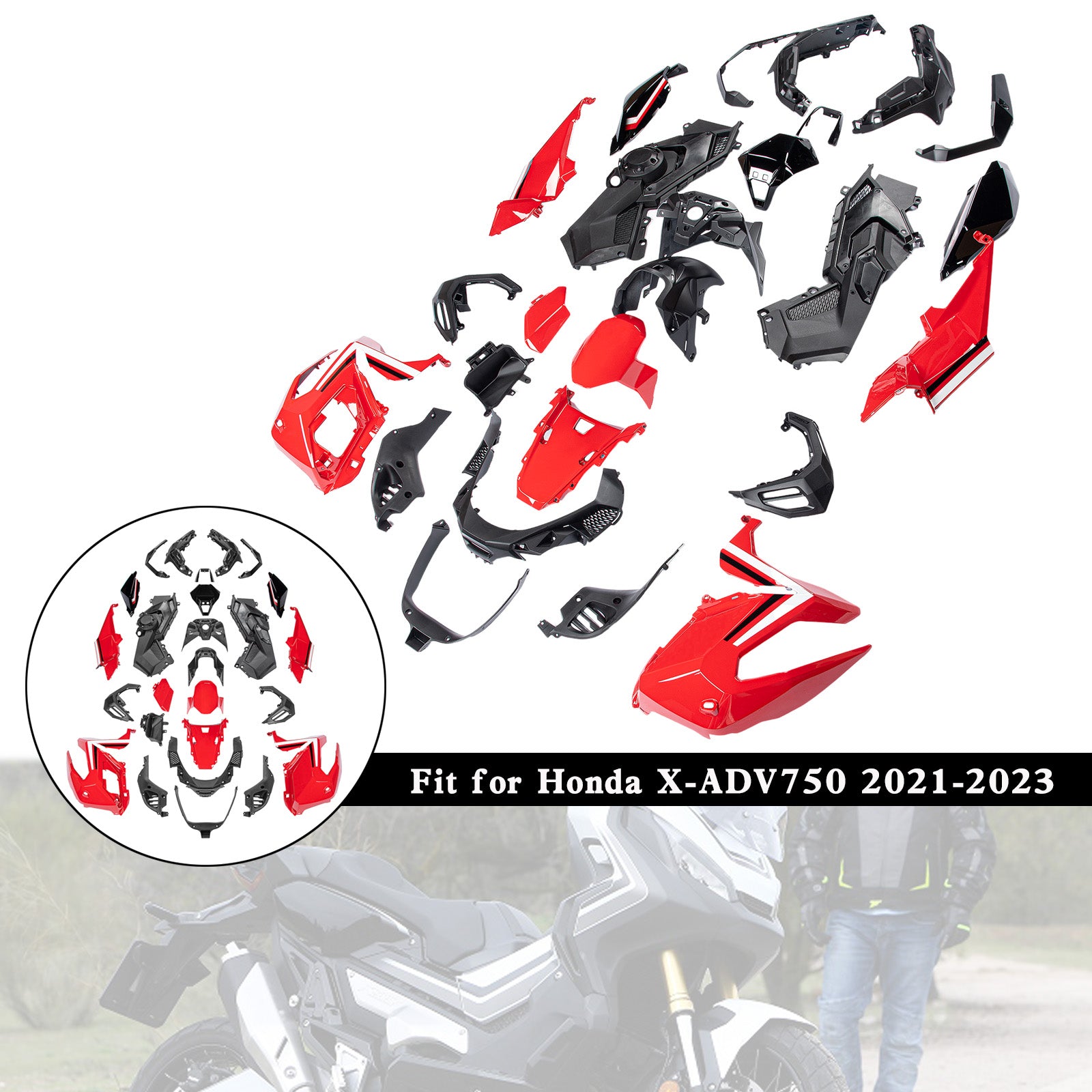 2021-2023 Honda X-ADV 750 XADV750 Verkleidungssatz