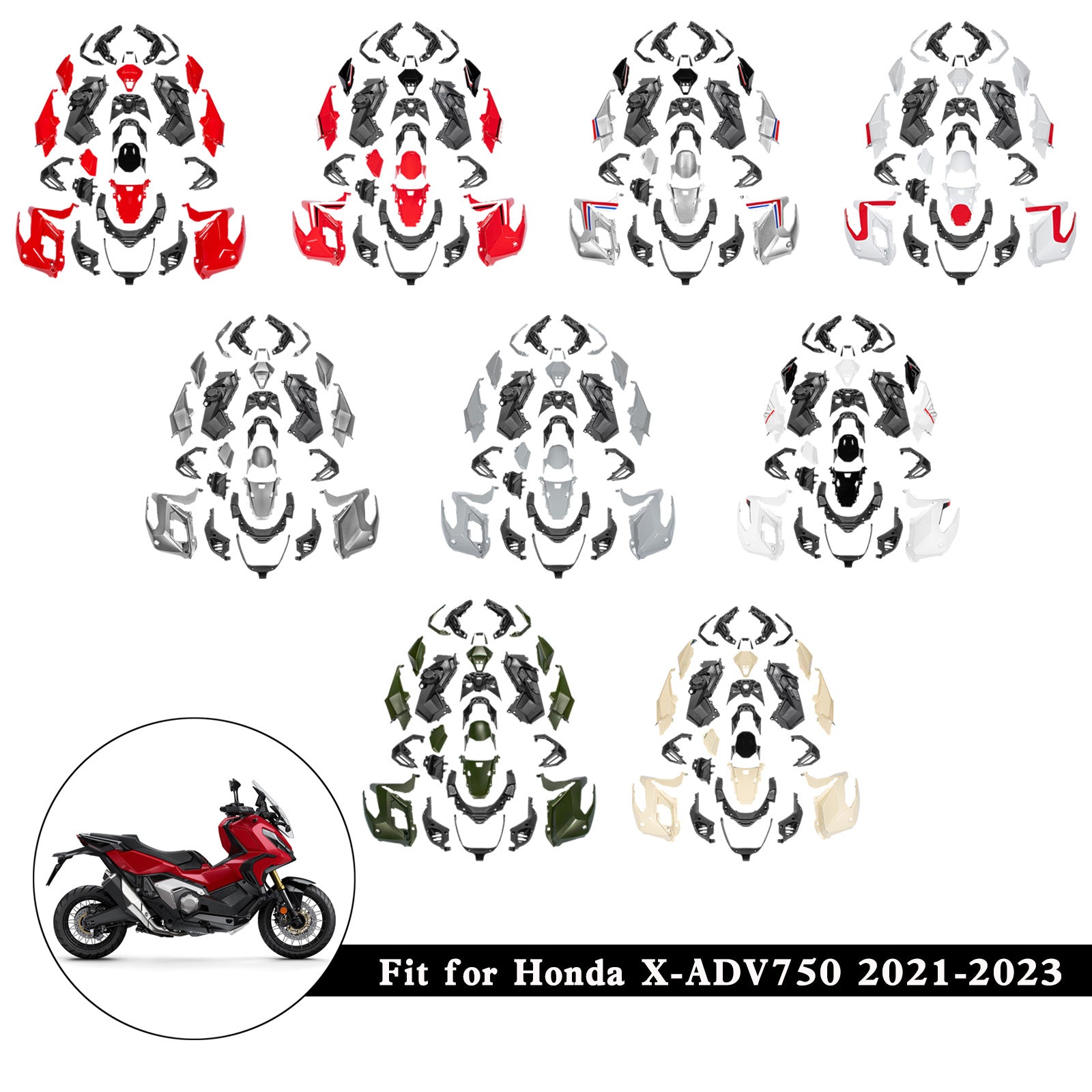 2021-2023 Honda X-ADV 750 XADV750 Verkleidungssatz