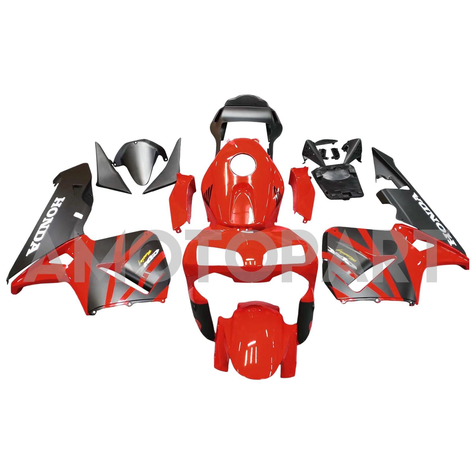 Amotopart 2003-2004 Honda CBR600RR Fairing Red&Black Kit