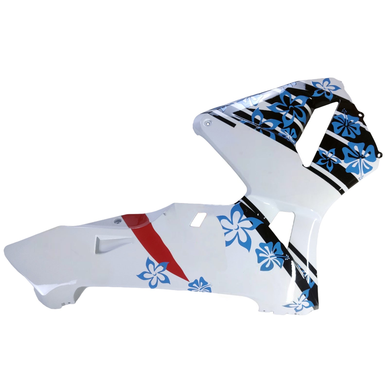 Amotopart 2003-2004 Honda CBR600RR White Blue Snow Fairing Kit