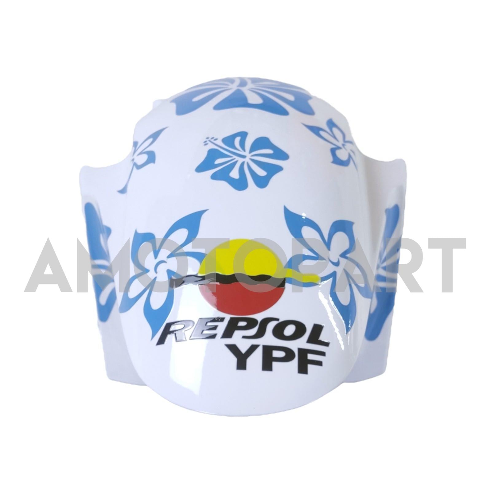 Amotopart 2003-2004 Honda CBR600RR White Blue Snow Fairing Kit