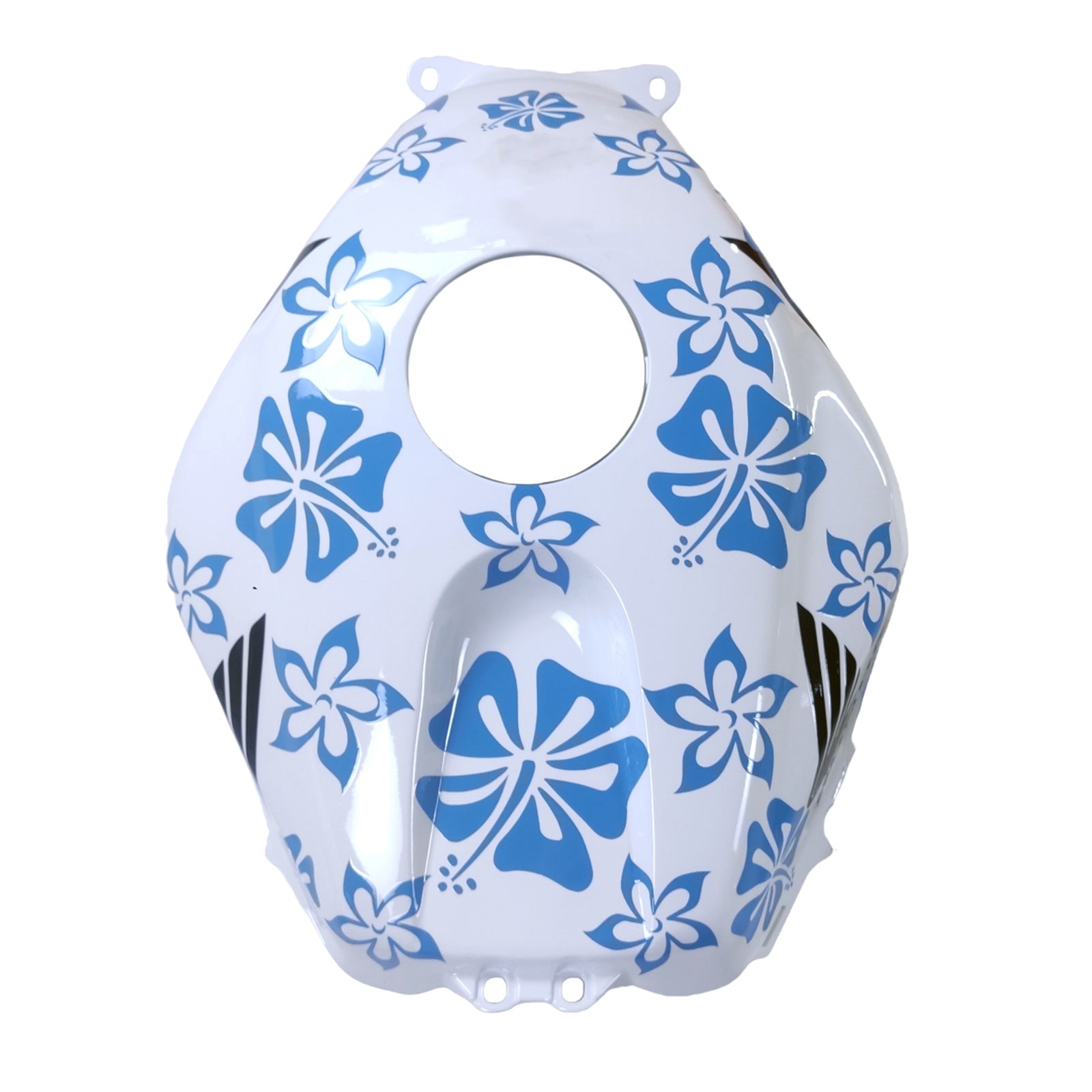 Amotopart 2003-2004 Honda CBR600RR White Blue Snow Fairing Kit