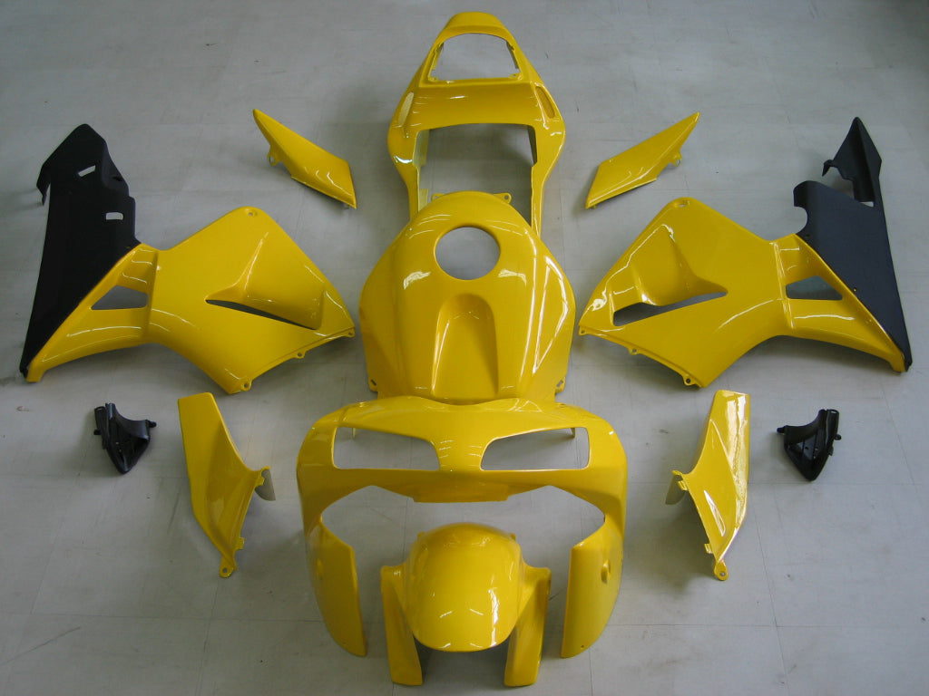 Amotopart 2003-2004 CBR600RR Honda Fairing Yellow Kit