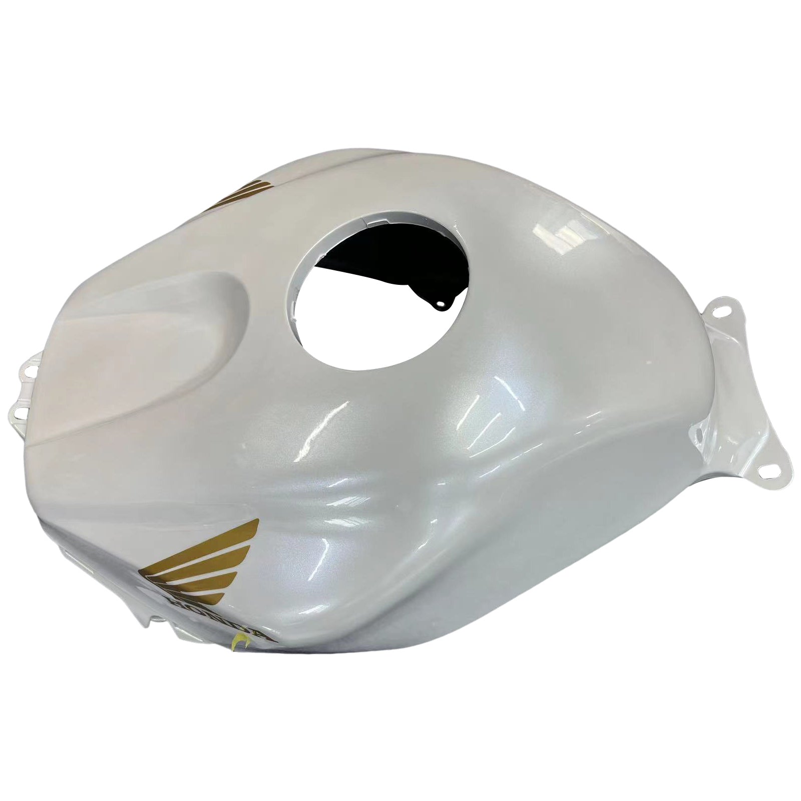 Amotopart 2003-2004 Honda CBR600RR Fairing White with Gold Logo Kit