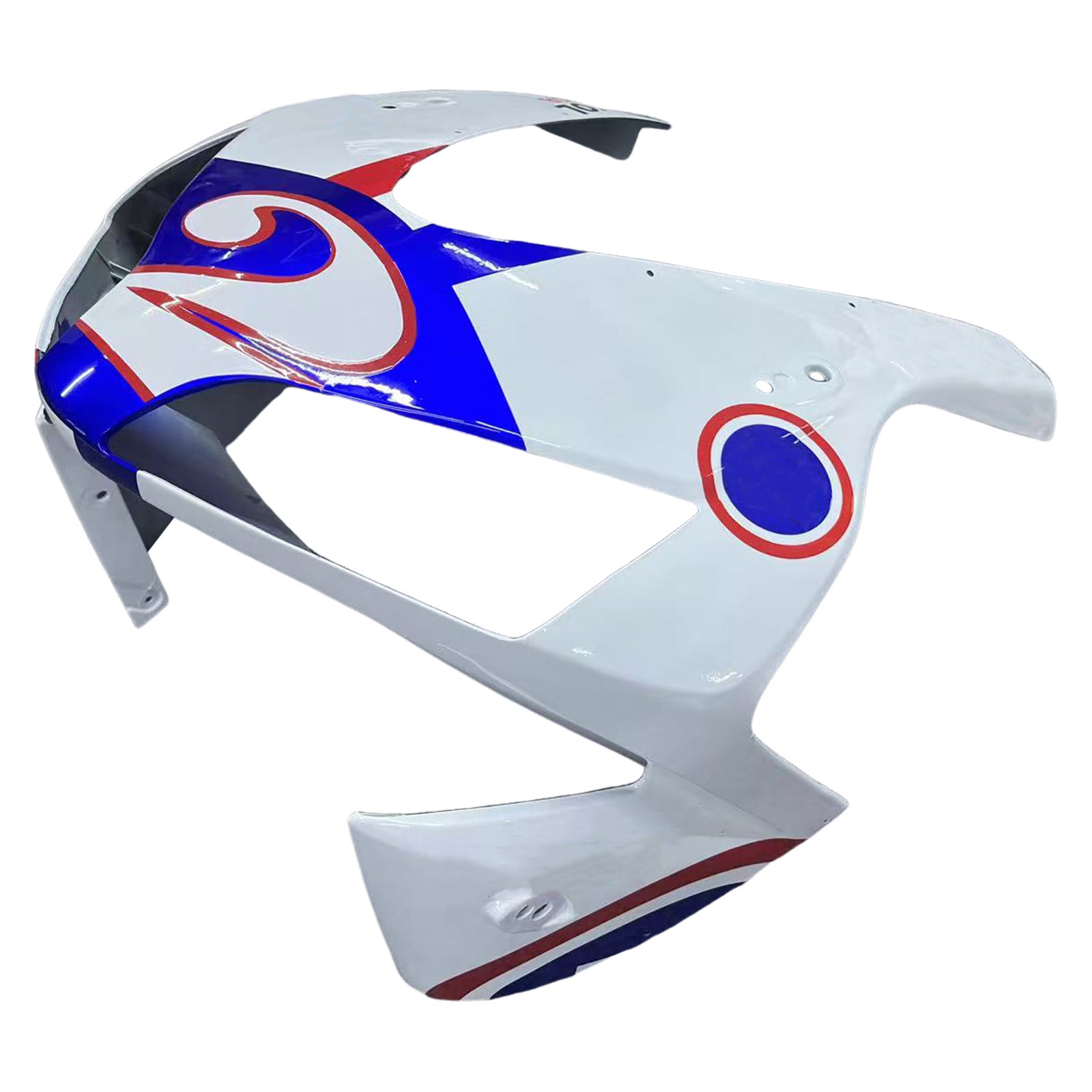 Amotopart 2003-2004 Honda CBR600RR Weiß Rot & Blue Line Verkleidungssatz