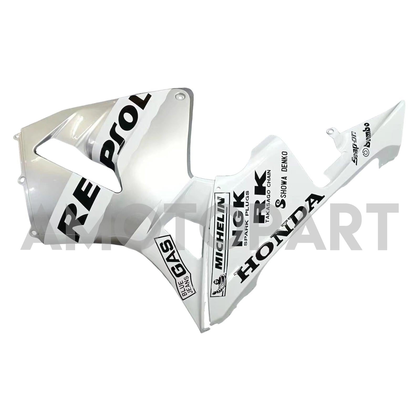 Amotopart 2003-2004 Honda CBR600RR FAIRION Bílá a stříbrná souprava