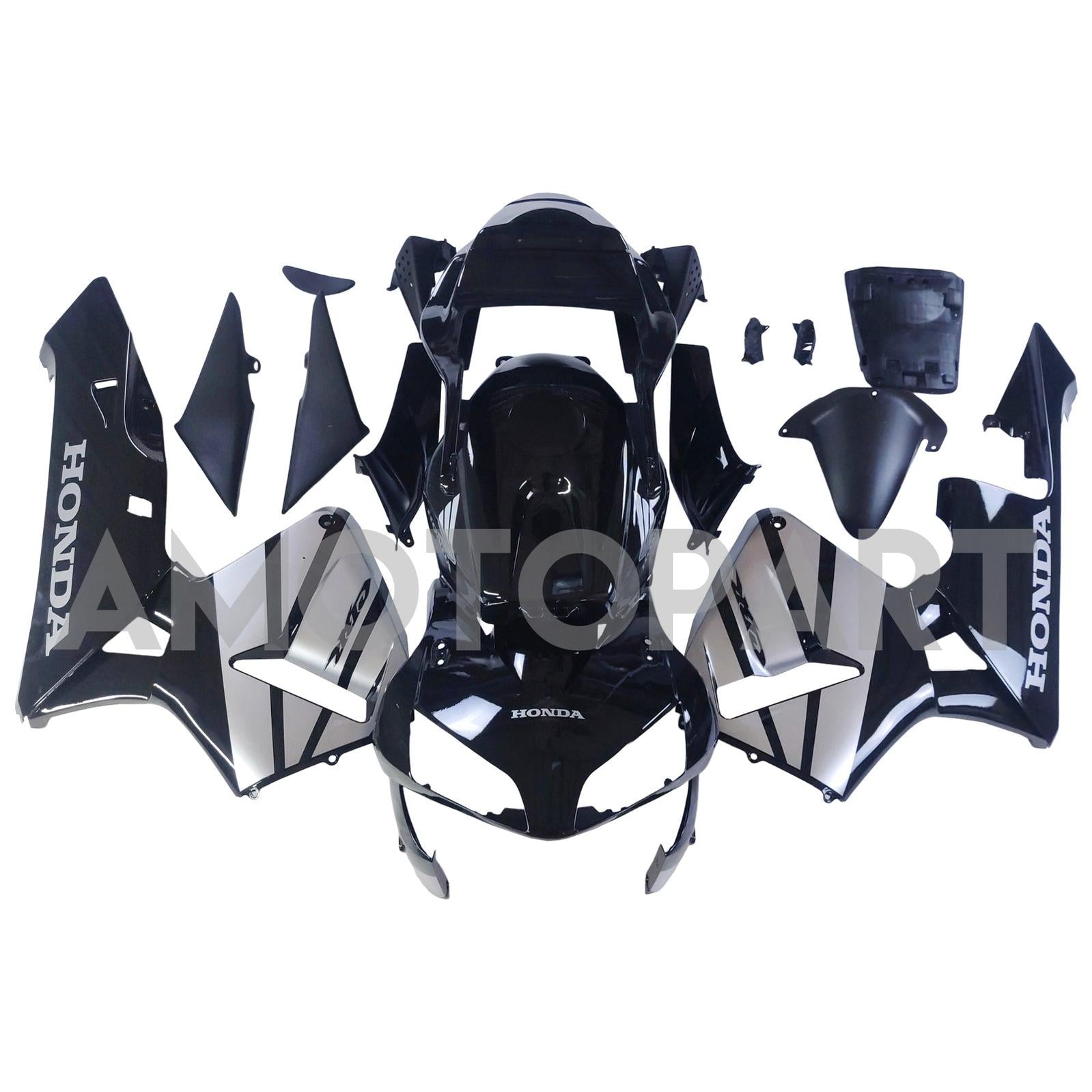 Amotopart 2003-2004 CBR600RR Honda Fairing Black Kit