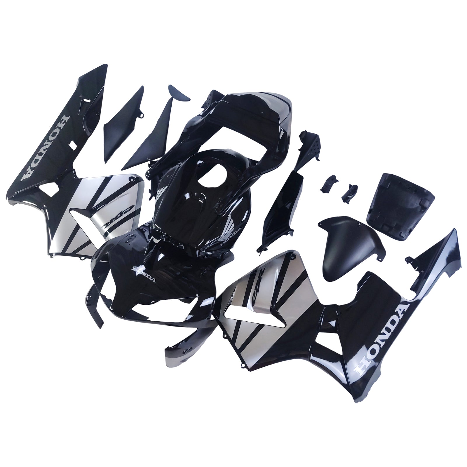 Amotopart 2003-2004 CBR600RR Honda Fairing Black Kit