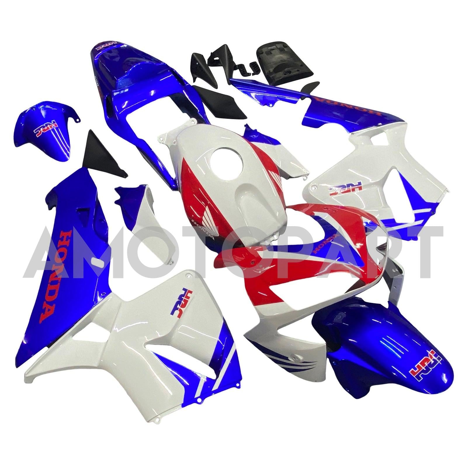 Amotopart 2003-2004 Honda CBR600RR Fairing Blue&Red Kit