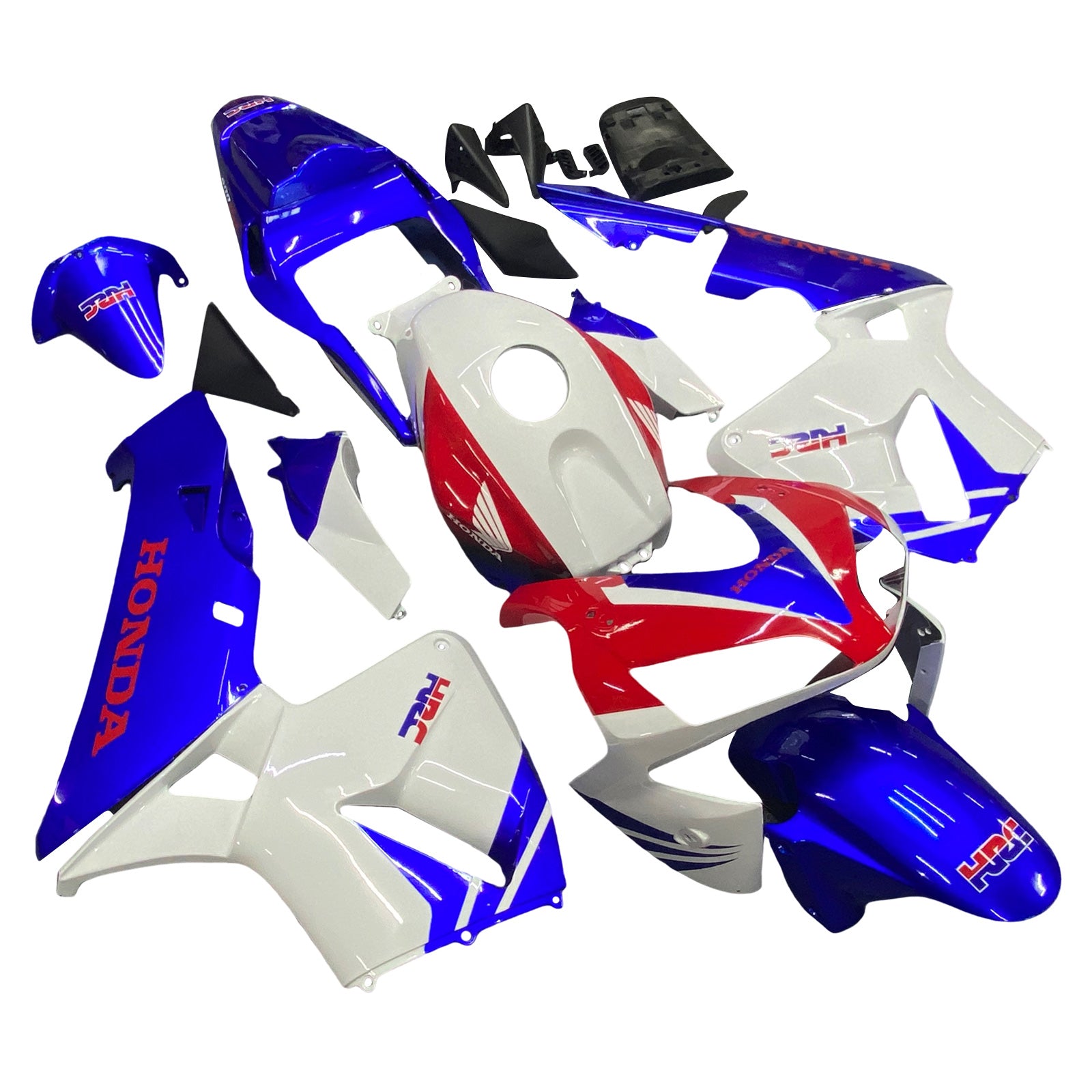 Amotopart 2003-2004 Honda CBR600RR Fairing Blue&Red Kit