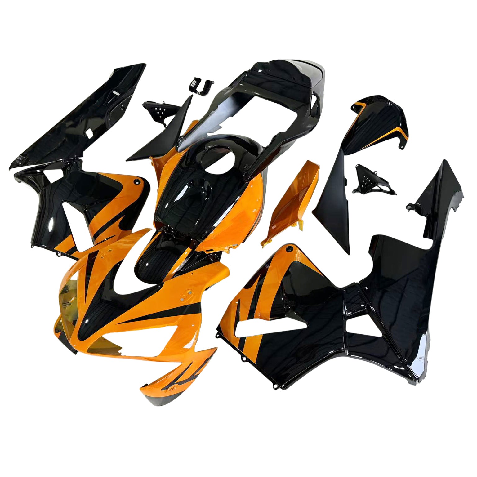 Amotopart 2003-2004 Honda CBR600RR Orange Black Fairing Kit