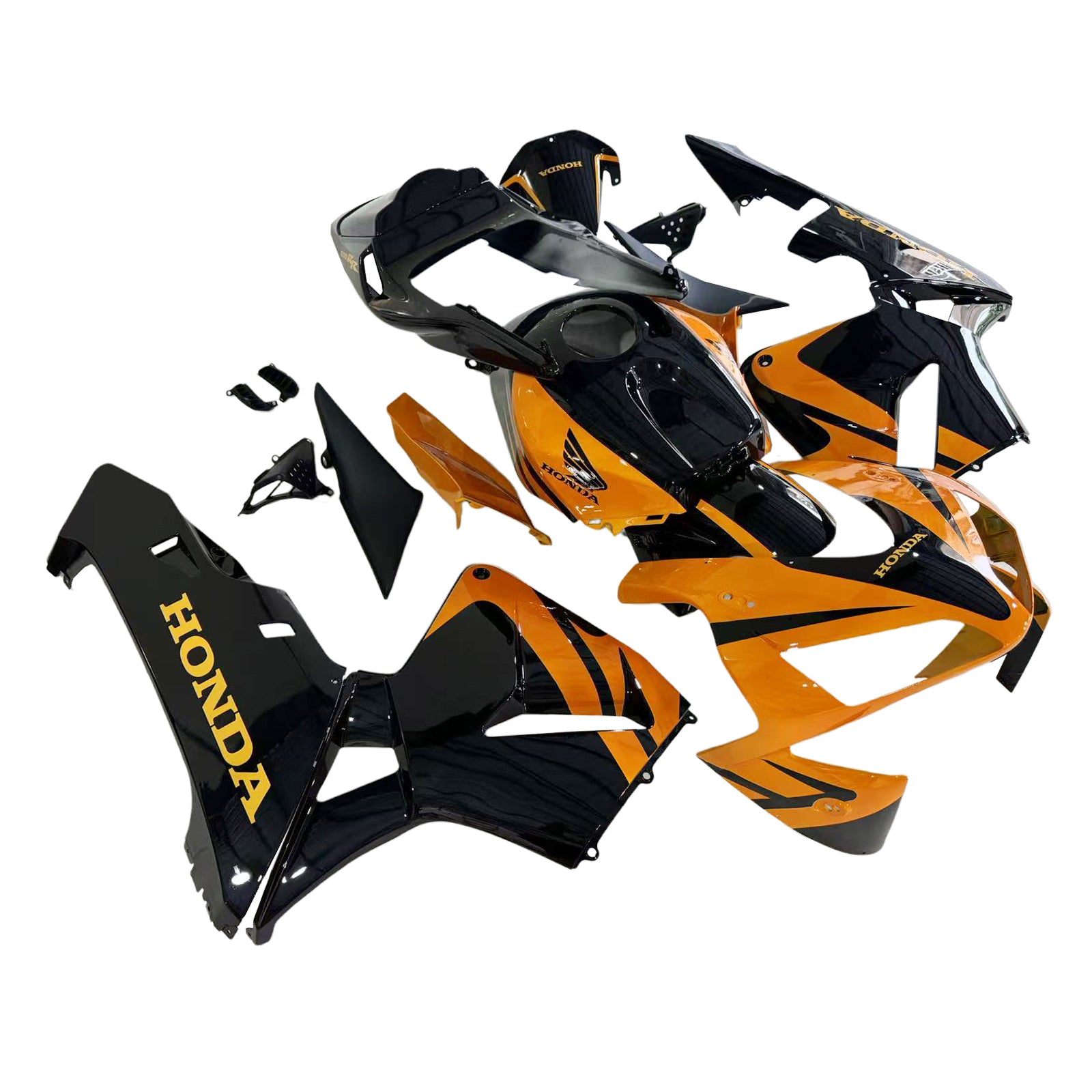 Amotopart 2003-2004 Honda CBR600RR Orange Black Fairing Kit