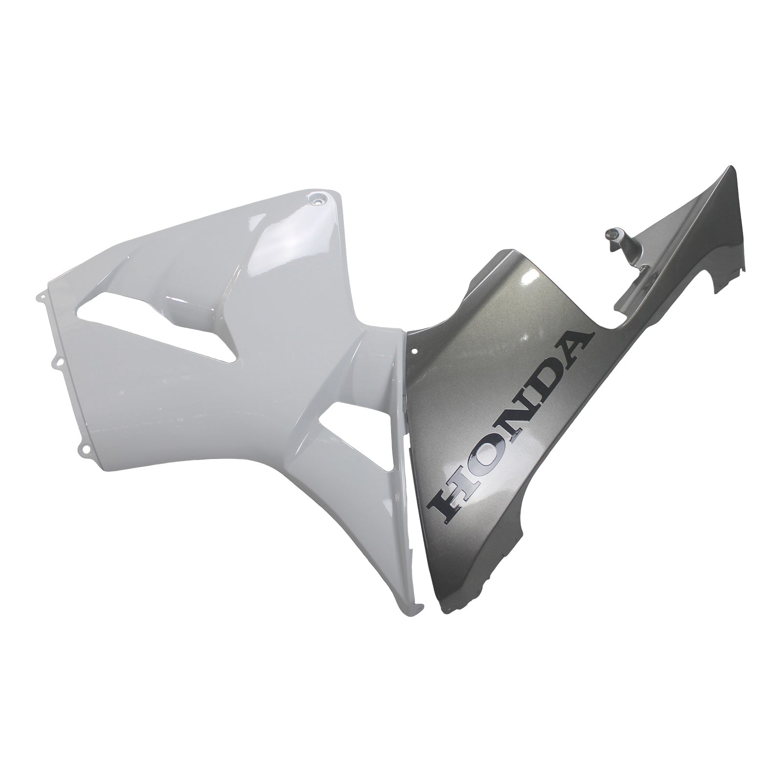 Amotopart 2003-2004 Kit carena Honda CBR600RR bianco e grigio